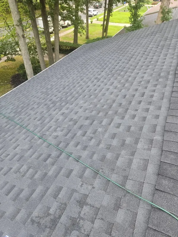 Charcoal architectural shingle roof